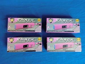 lot 56 image: 4 New Streetwise Mini SMACK 20,000,000 Stun Guns, Pink