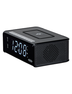 lot 120 image: Jensen Dual Alarm Clock Radio with Qi Charging
