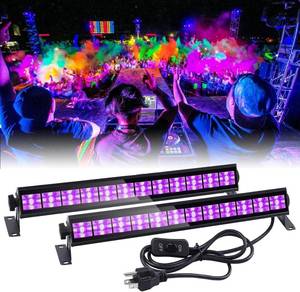 lot 227-OR image: 36W 12 LED Black Light Bar, Black Lights for Glow Party, UV Blacklight, Fluorescent Reactive, Wide Application, Excellent Heat Dissipation, Easy to Install
