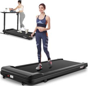 lot 328-BL image: Walking Pad Under Desk Treadmill for HomeOffice, 2.5HP Portable Compact With Remote Control & LED Display, Quiet Jogging Walking Installation-Free