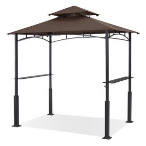 lot 338-OR image: Outdoor 8x5 Grill Gazebo Shelter for BBQ with LED Light