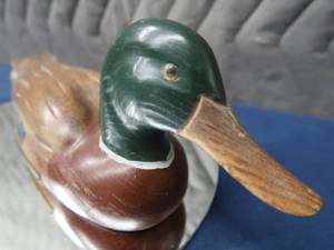 lot 12 image: WOODEN MALLARD DECOY