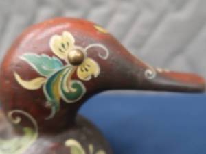 lot 24 image: HAND PAINTED WOODEN DUCK DECOY