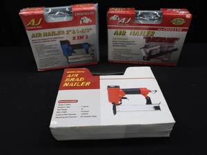 lot 44 image: NIB 3 AIR NAILERS