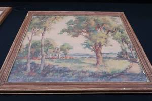 lot 101 image: VINTAGE LITHOGRAPH IN FRAME