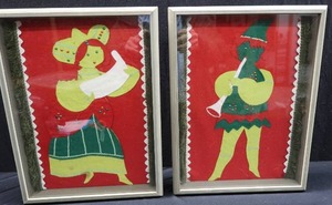 lot 103 image: 2 WOODEN SHADOWBOXES