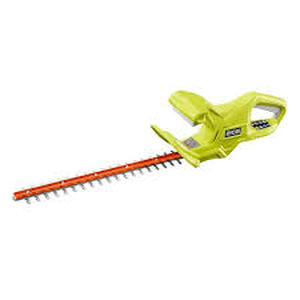 lot 4 image: RYOBI ONE 18V 18 in. Cordless Battery Hedge Trimmer (Tool Only)   Customer Returns See Pictures