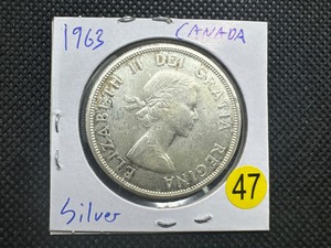 lot 47 image: 1963 Canadian Silver Dollar