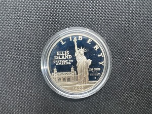 lot 51 image: 1986-S Proof Statue of Liberty Silver Commem. Dollar
