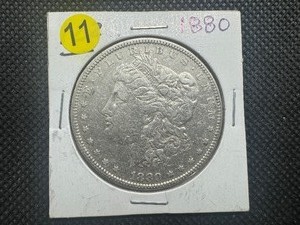 lot 11 image: 1880 Morgan Silver Dollar