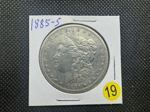 lot 19 image: Semi Key Date 1885-S Morgan Silver Dollar