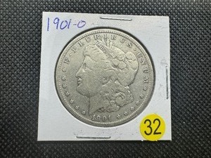 lot 32 image: 1901-O Morgan Silver Dollar