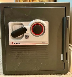 lot 56 image: SentrySafe Model A3410 Fire-Resistant Security Safe with Lock and Key