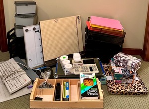 lot 130 image: Comprehensive Lot of Office Supplies and Equipment