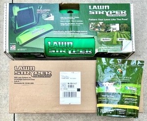 lot 289 image: New Lawn Stryper Lawn Striping System with Lawn Spot Repair Kit