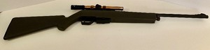 lot 20 image: Used .22 Caliber Air Rifle with 4x15 Tasco Scope