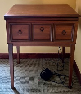lot 119 image: Vintage Kenmore Model 54 Sewing Machine with Wooden Cabinet
