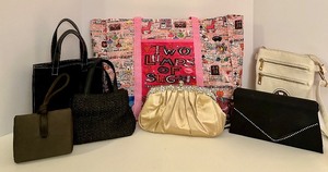 lot 203 image: Collection of 6 Assorted Designer Handbags and a Tote