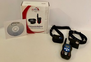 lot 210 image: iQ Pet Remote Trainer with Collars and Instructional CD