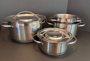 WMF Stainless Steel Cookware Set with Lids