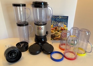 lot 230 image: Magic Bullet 17-Piece Blender Set with Recipe Book
