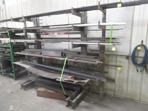 lot 13 image: Cantilever Steel Rack 10x8x42 (contents not included)