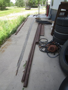 lot 105 image: Misc Steel & Electric Motor (see all pics)