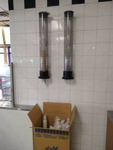 lot 9 image: (2) Ice Cream Cone Dispensers & Partial Box of Cones