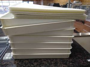 lot 12 image: Stack of (7) Plastic Food Bins With Lids
