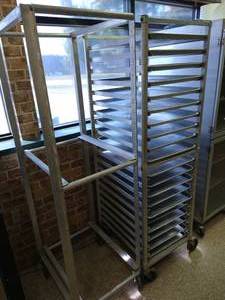 lot 28 image: (2) Large Rolling Food Racks