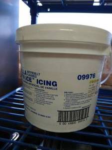 lot 35 image: 12lb. Tub of Vanilla Heat N Ice Icing