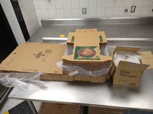 lot 47 image: Pizza Lot- 18 Boxes, Savers, 8 Boxes
