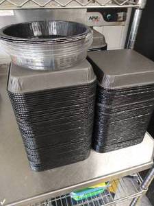 lot 58 image: (3) Stacks Food Trays
