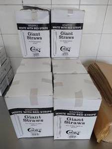 lot 73 image: (7) Boxes Giant Straws