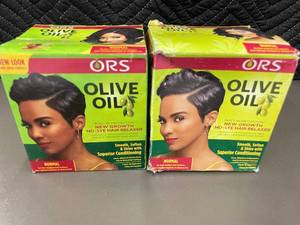 lot 12 image: Set of 2 ORS Olive Oil New Growth No-Lye Hair Relaxer Kits