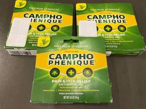lot 15 image: Set of 3 Campho Phenique Maximum Strength Medicated Gel with Aloe