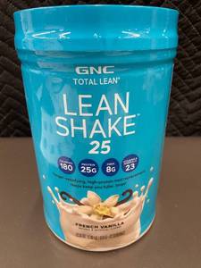 lot 20 image: GNC Total Lean Shake 25 French Vanilla - 22.01 oz