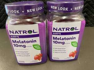 lot 30 image: Natrol Melatonin 10mg Dietary Supplement Gummies - Two Bottles