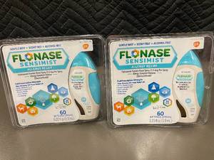 lot 39 image: Flonase Sensimist Allergy Relief - 2 Packs of 60 Sprays Each