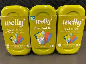 lot 49 image: Welly Quick Fix On-the-Go First Aid Kits - Set of 3