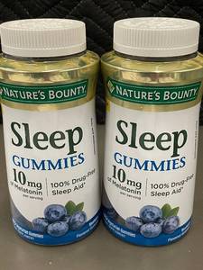 lot 64 image: 2 Bottles of Natures Bounty Sleep Gummies with Melatonin