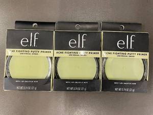 lot 81 image: Set of 3 e.l.f. Acne Fighting Putty Primers, Universal Sheer