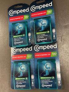 lot 237 image: Set of 4 Compeed Advanced Blister Care Sports Medium 8-Count