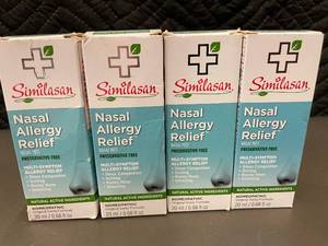 lot 246 image: Similasan Nasal Allergy Relief Nasal Mist 0.68 oz, Set of 4