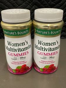 lot 259 image: Natures Bounty Womens Multivitamin Gummies with Collagen - 2 Bottles of 90 Count