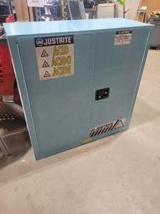 JustRite Storage Cabinet (560226) Acid and Corrosive Storage Cabinet, Key For Lock Not Included