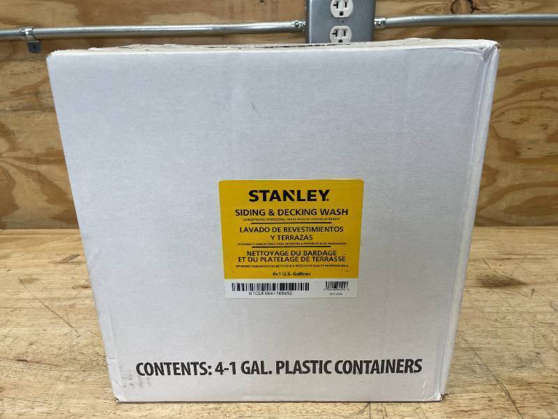 lot 40 image: Case of Stanley Siding and Decking Wash Concentrated Professional Grade Pressure Washer Detergent