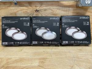 lot 67 image: Lot of 3 - Artika Lumo LED Closet Lights 2 Packs