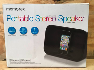 lot 74 image: App-Enhanced Portable Stereo Speaker Memorex