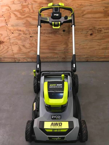 lot 2 image: RYOBI 40V HP Brushless Whisper Series 21 Walk Behind Self-Propelled All Wheel Drive Lawn Mower Model # RY401021 - Tool Only